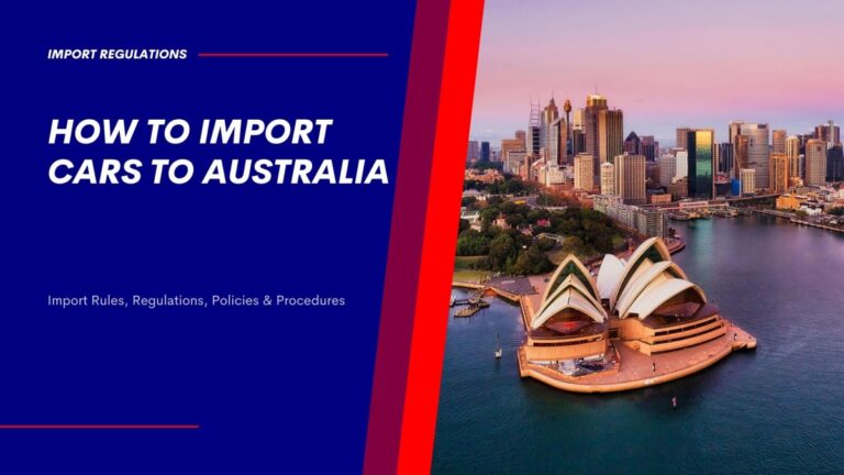 Regulations for importing vehicles Australia 2024